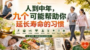 付费文章:人到中年,九个可能帮助你延长寿命的习惯-第一资源库