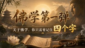 付费文章:佛学第一弹,关于佛学,你只需要记住四个字-第一资源库
