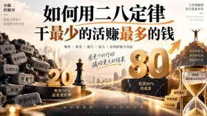 付费文章:如何用二八定律干最少的活賺最多的钱-第一资源库