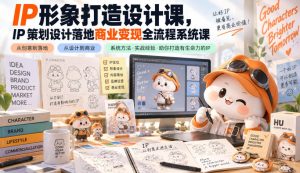 IP形象打造设计课，IP策划设计落地商业变现全流程系统课-第一资源库