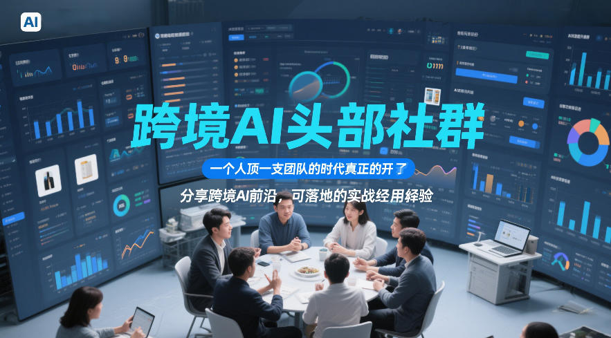 跨境AI头部社群,一个人顶一支团队的时代真正的开始了,分享跨境AI前沿,可落地的实战经验(更新09月11日)