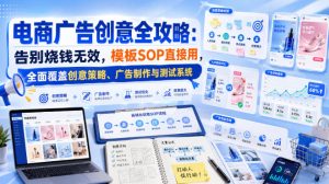 电商广告创意全攻略：告别烧钱无效，模板SOP直接用，全面覆盖创意策略、广告制作与测试系统【原创双语字幕】-第一资源库
