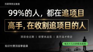 做项目不如卖项目,做知识付费自己当老板,教人从“干活的人”变成“收钱的人”【揭秘】-第一资源库
