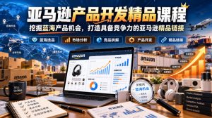 亚马逊产品开发精品课程,挖掘蓝海产品机会,打造具备竞争力的亚马逊精品链接-第一资源库