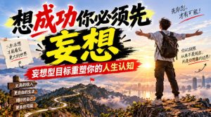 付费文章:想成功你必须先妄想,妄想型目标重塑你的人生认知-第一资源库