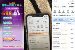 收费598的Red团队普通人副业陪跑,视频号、公众号、头条、百度、快手多平台矩阵变现,新手小白也能月入1W-第一资源库